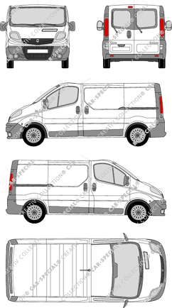 Opel Vivaro fourgon, 2006–2014 (Opel_161)