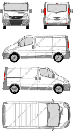 Opel Vivaro fourgon, 2006–2014 (Opel_162)