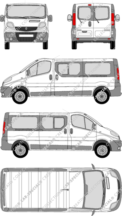 Opel Vivaro Combi minibus, 2006–2014 (Opel_184)