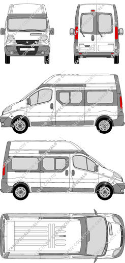 Opel Vivaro Combi microbús, 2006–2014 (Opel_187)