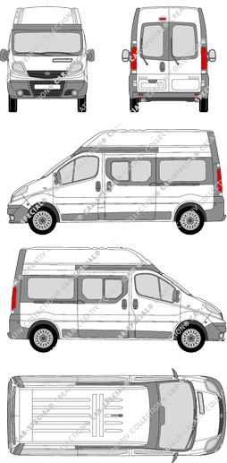 Opel Vivaro Combi camionnette, 2006–2014 (Opel_188)