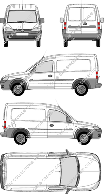 Opel Combo van/transporter, 2009–2012 (Opel_205)