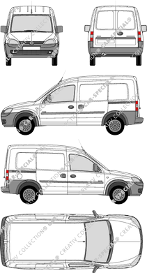 Opel Combo van/transporter, 2009–2012 (Opel_207)