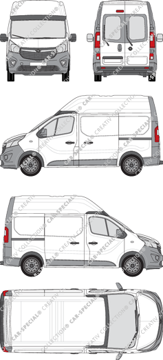 Opel Vivaro van/transporter, 2014–2019 (Opel_388)