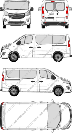 Opel Vivaro Combi minibus, 2014–2019 (Opel_410)