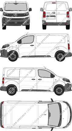 Opel Vivaro Electric Cargo, furgone, Rear Wing Doors, 1 Sliding Door (2024)