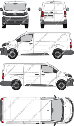 Opel Vivaro Electric Cargo, furgone, Rear Wing Doors, 1 Sliding Door (2024)