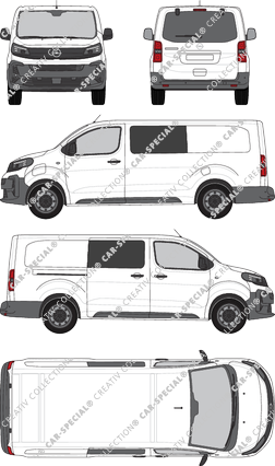 Opel Vivaro Electric Cargo, furgone, vitre arrière, Rear Flap, 1 Sliding Door (2024)