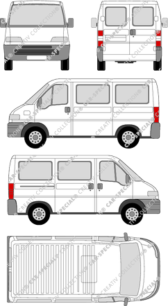 Peugeot Boxer minibus, 1994–2002 (Peug_023)