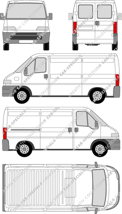 Peugeot Boxer van/transporter, 1994–2002 (Peug_029)