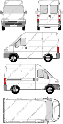 Peugeot Boxer van/transporter, 1994–2002 (Peug_030)