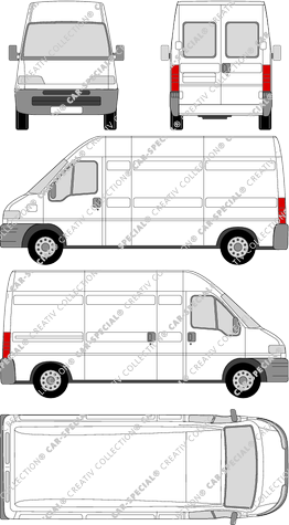 Peugeot Boxer van/transporter, 1994–2002 (Peug_032)