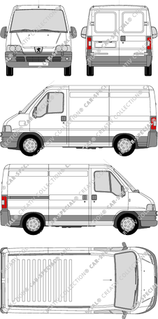 Peugeot Boxer 290 C/330 C, 290 C/330 C, Kastenwagen, Radstand kurz, 1 Sliding Door (2002)