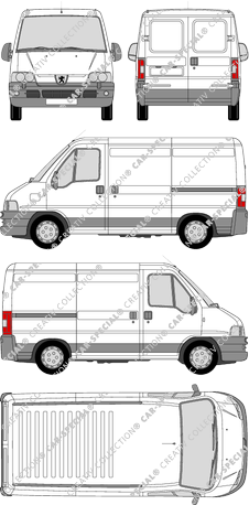 Peugeot Boxer 290 C/330 C, 290 C/330 C, Kastenwagen, Radstand kurz, 2 Sliding Doors (2002)