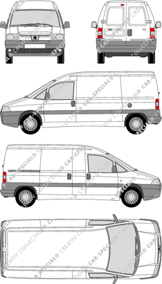 Peugeot Expert, Kastenwagen, langer Radstand, 1 Sliding Door (2004)