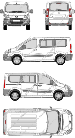 Peugeot Expert minibus, 2007–2012 (Peug_185)