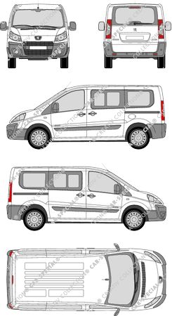 Peugeot Expert minibus, 2007–2012 (Peug_186)