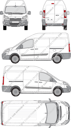 Peugeot Expert, van/transporter, L2H2, Rear Wing Doors, 2 Sliding Doors (2012)