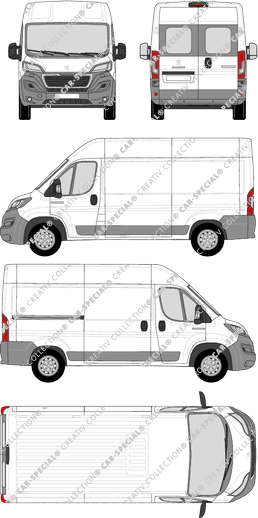 Peugeot Boxer van/transporter, 2014–2024 (Peug_310)