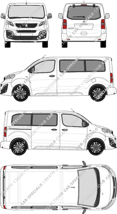 Peugeot Traveller minibus, current (since 2016) (Peug_421)