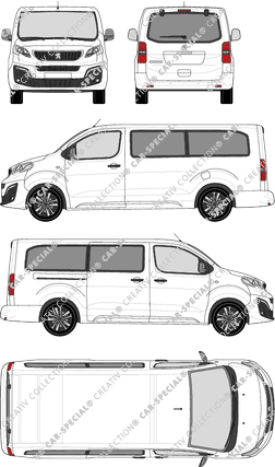 Peugeot Traveller, Kleinbus, L3 lang, Rear Flap, 1 Sliding Door (2016)
