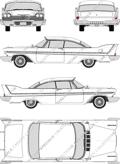 Plymouth Fury Coupé, 1958–1960 (Plym_001)