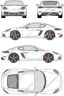 Porsche 718 Cayman S, Coupé, 2 Doors (2016)
