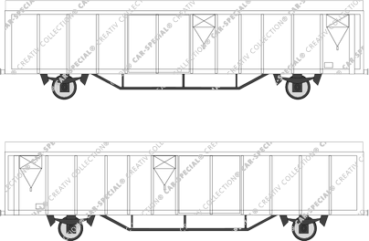 Schienengüterverkehr Güterwaggon gedeckt (Rail_021)