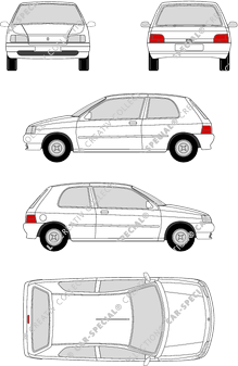 Renault Clio Hayon, 1990–1998 (Rena_004)