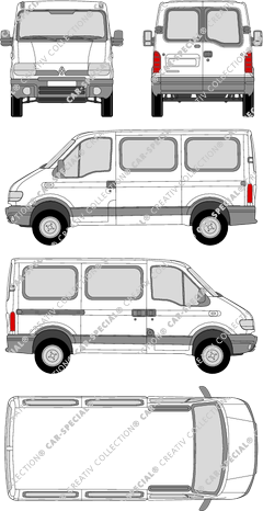Renault Master minibus, 1997–2003 (Rena_036)