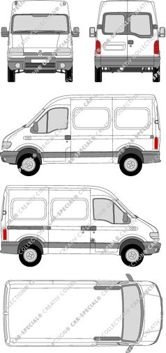 Renault Master van/transporter, 1997–2003 (Rena_038)