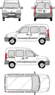 Renault Kangoo van/transporter, 1997–2003 (Rena_060)