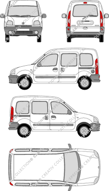 Renault Kangoo van/transporter, 1997–2003 (Rena_061)