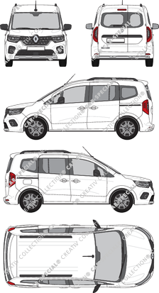 Renault Kangoo, fourgon, L1, Rear Wing Doors, 2 Sliding Doors (2021)
