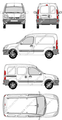 Renault Kangoo van/transporter, 2003–2009 (Rena_147)
