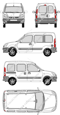 Renault Kangoo fourgon, 2003–2009 (Rena_149)