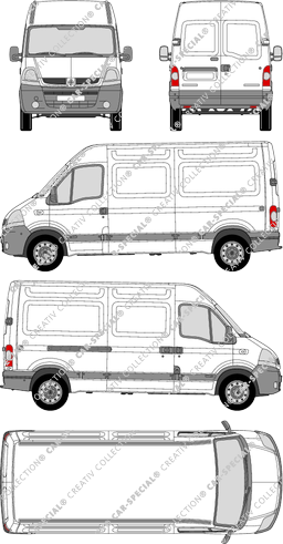 Renault Master van/transporter, 2004–2007 (Rena_170)