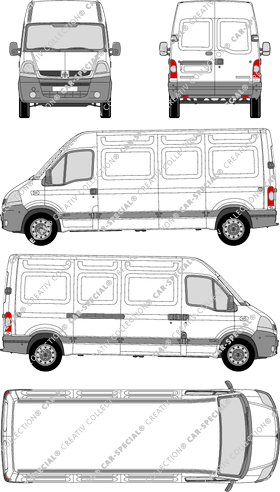 Renault Master van/transporter, 2004–2007 (Rena_172)
