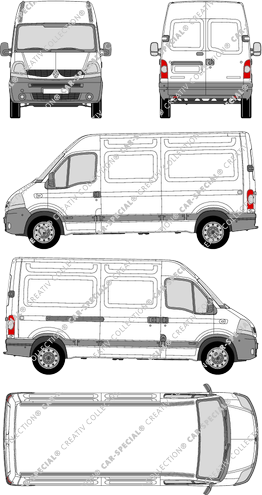 Renault Master van/transporter, 2007–2010 (Rena_223)