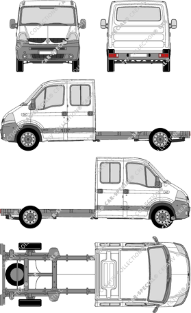 Renault Master Chassis for superstructures, 2007–2010 (Rena_241)