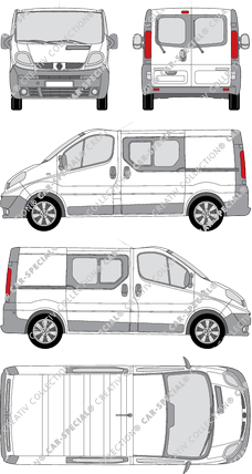 Renault Trafic van/transporter, 2008–2014 (Rena_300)