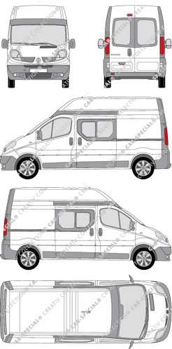 Renault Trafic van/transporter, 2008–2014 (Rena_314)