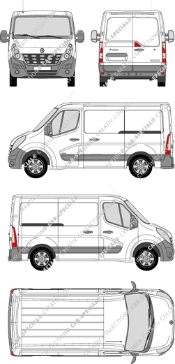 Renault Master van/transporter, 2010–2014 (Rena_319)