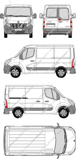 Renault Master van/transporter, 2010–2014 (Rena_320)