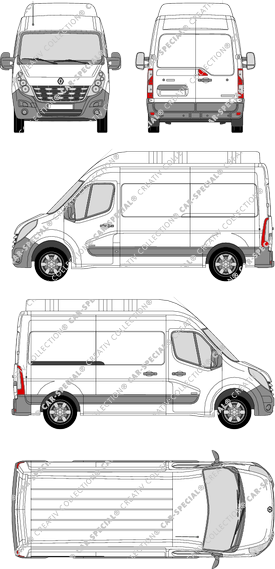 Renault Master van/transporter, 2010–2014 (Rena_330)