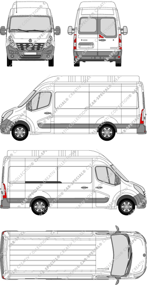 Renault Master van/transporter, 2010–2014 (Rena_348)