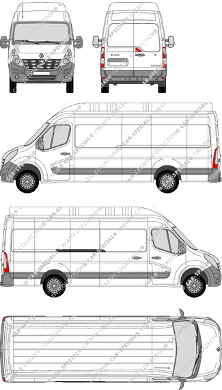 Renault Master van/transporter, 2010–2014 (Rena_354)