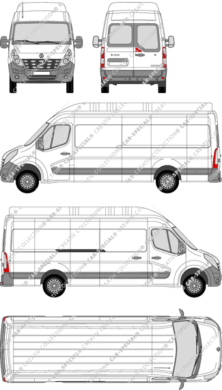 Renault Master van/transporter, 2010–2014 (Rena_356)