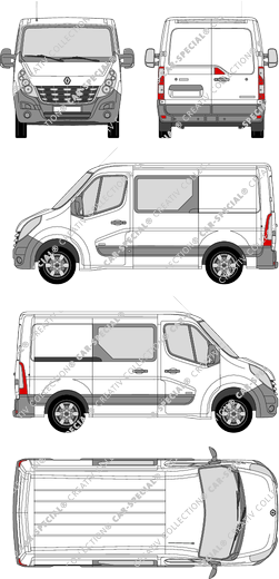 Renault Master van/transporter, 2010–2014 (Rena_358)