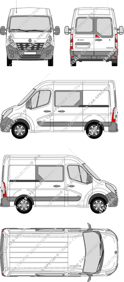 Renault Master van/transporter, 2010–2014 (Rena_365)